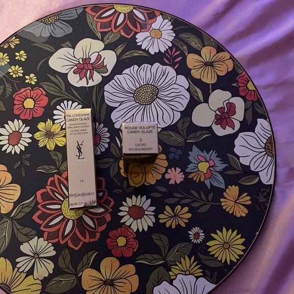 YSL Love Shine Candy Glaze in Scenic Brown & YSL Rouge Volupte in Cacao NB - Picture 4 of 5